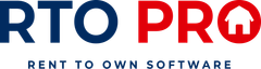 RTO Pro logo with blue “RTO” and red “PRO,” plus tagline “Rent to Own Software”