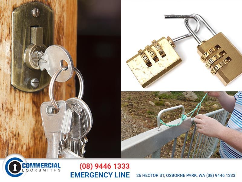 Various keys and locks, Commercial Locksmiths