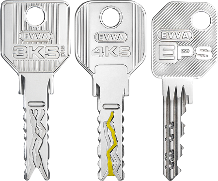 EVVA mechanical master keys - 3KS Plus, 4KS, EPS