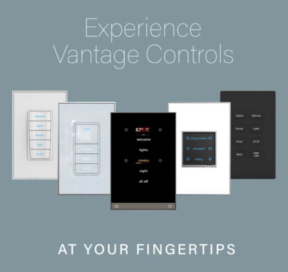 A poster for experience vantage controls at your fingertips
