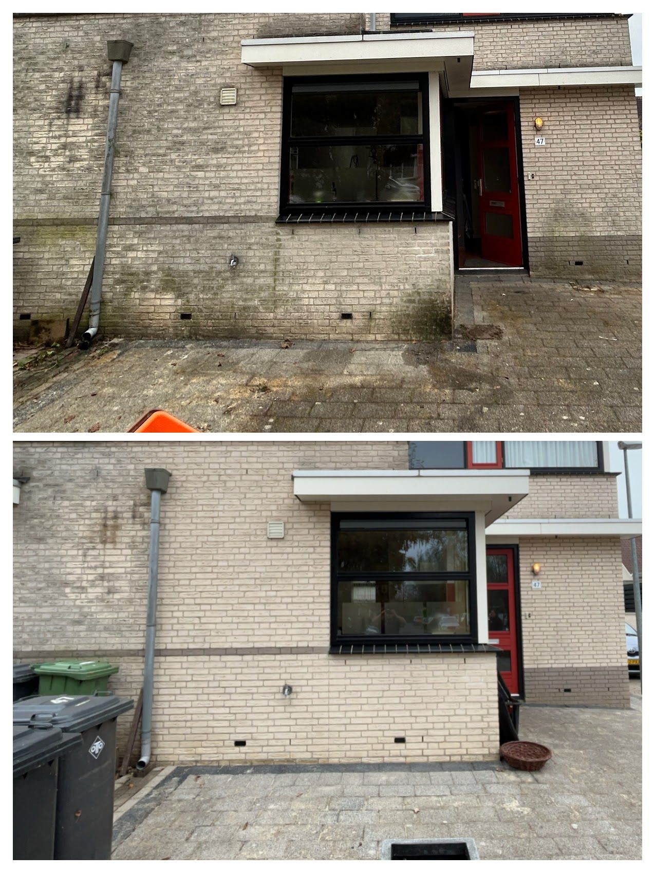 gevelreiniging van woning in Zwolle voor een nieuw aanzicht