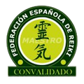 El logo de maestro convalidado de la federación española de reiki