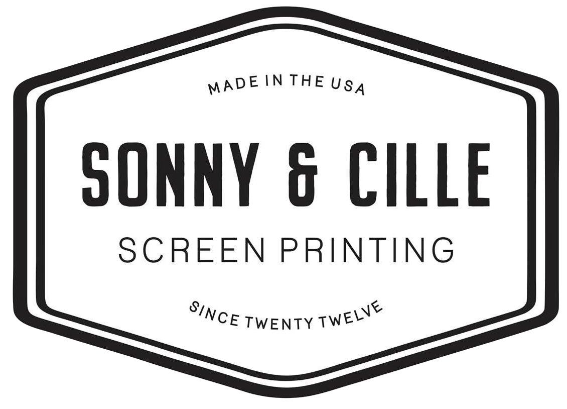 Sonny & Cille Screenprinting Co. logo