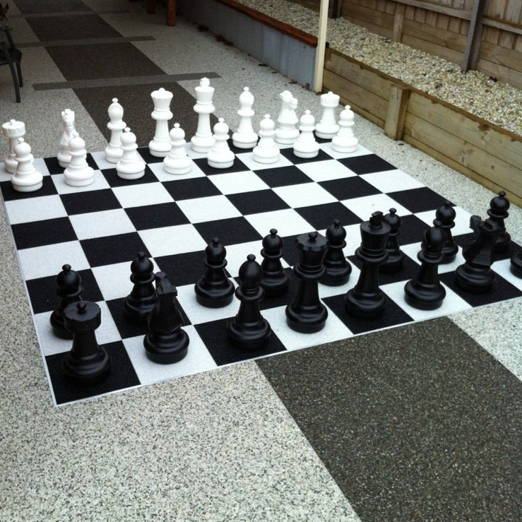 Pattern Paving Chequered pattern paving outdoors