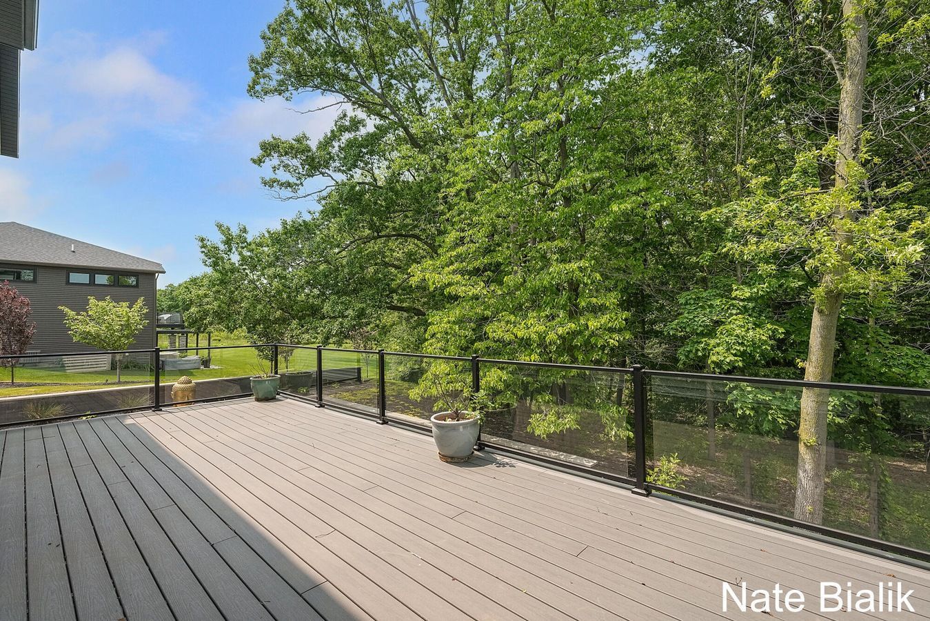 Michigan Modern Home Deck
