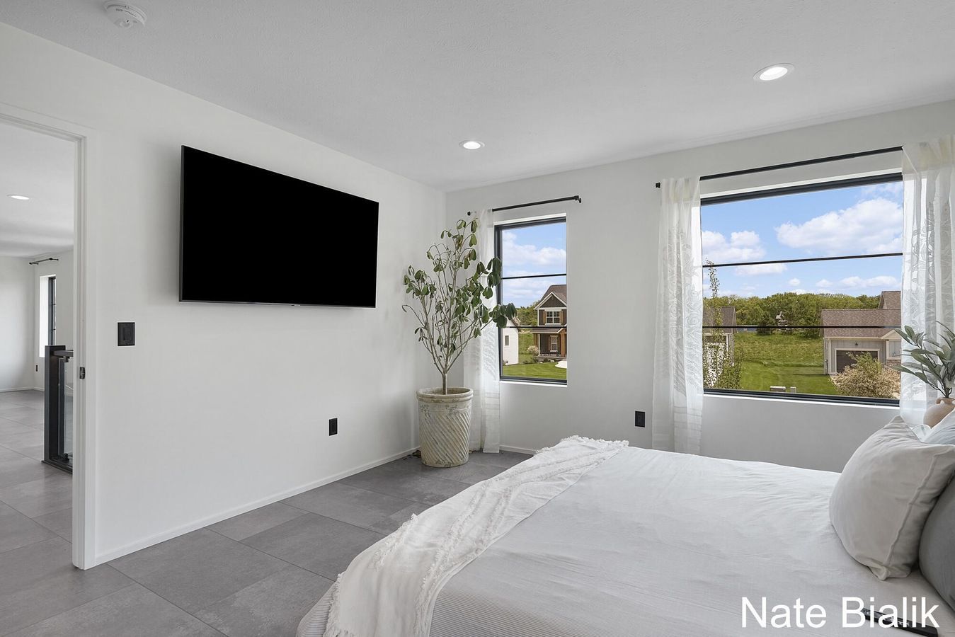 Michigan Modern Home Primary Bedroom