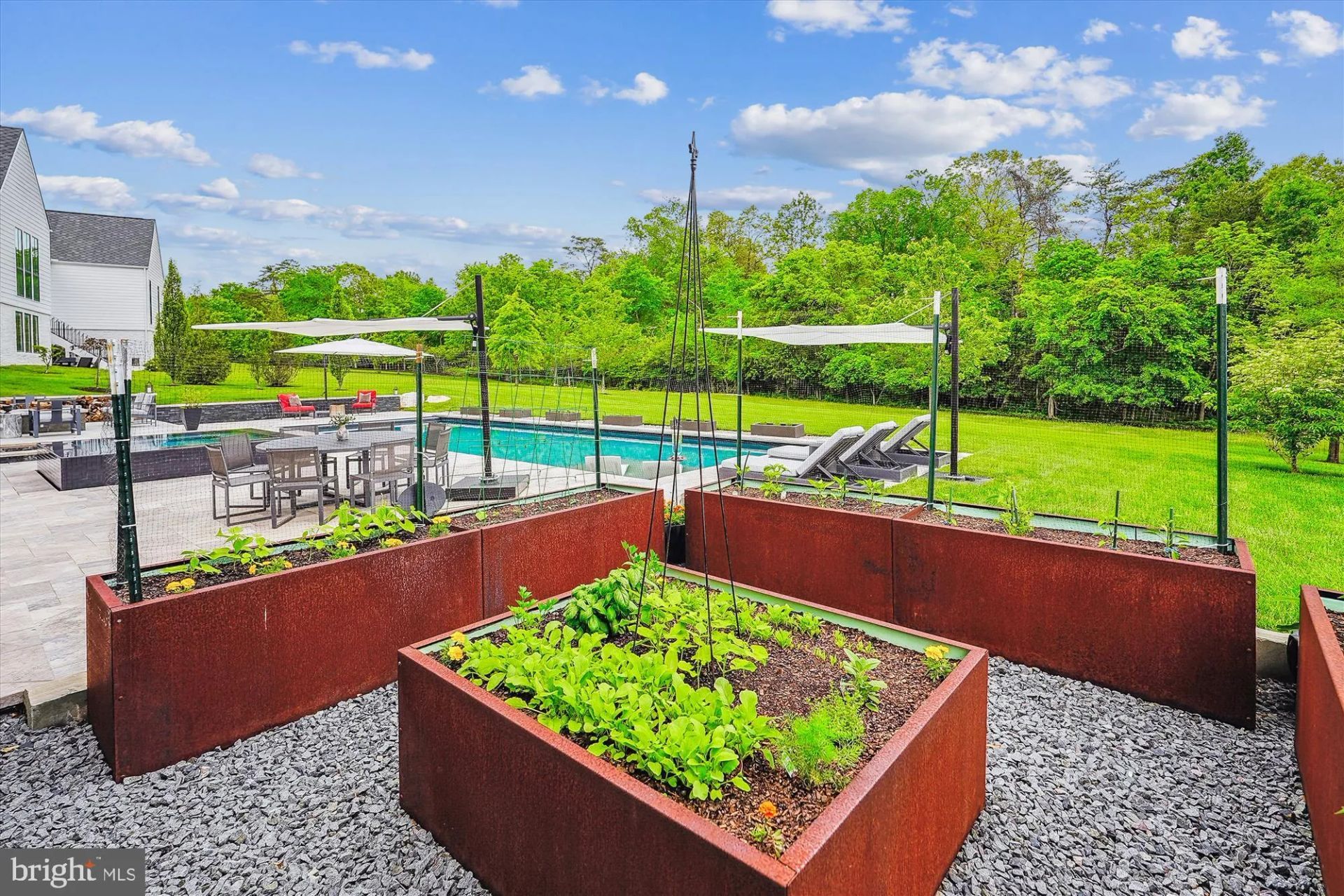 Virginia Modern Home Garden