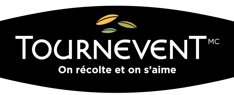 Un logo noir et blanc pour une entreprise appelée tournevent