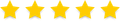 Une rangée d'étoiles jaunes sur fond blanc.