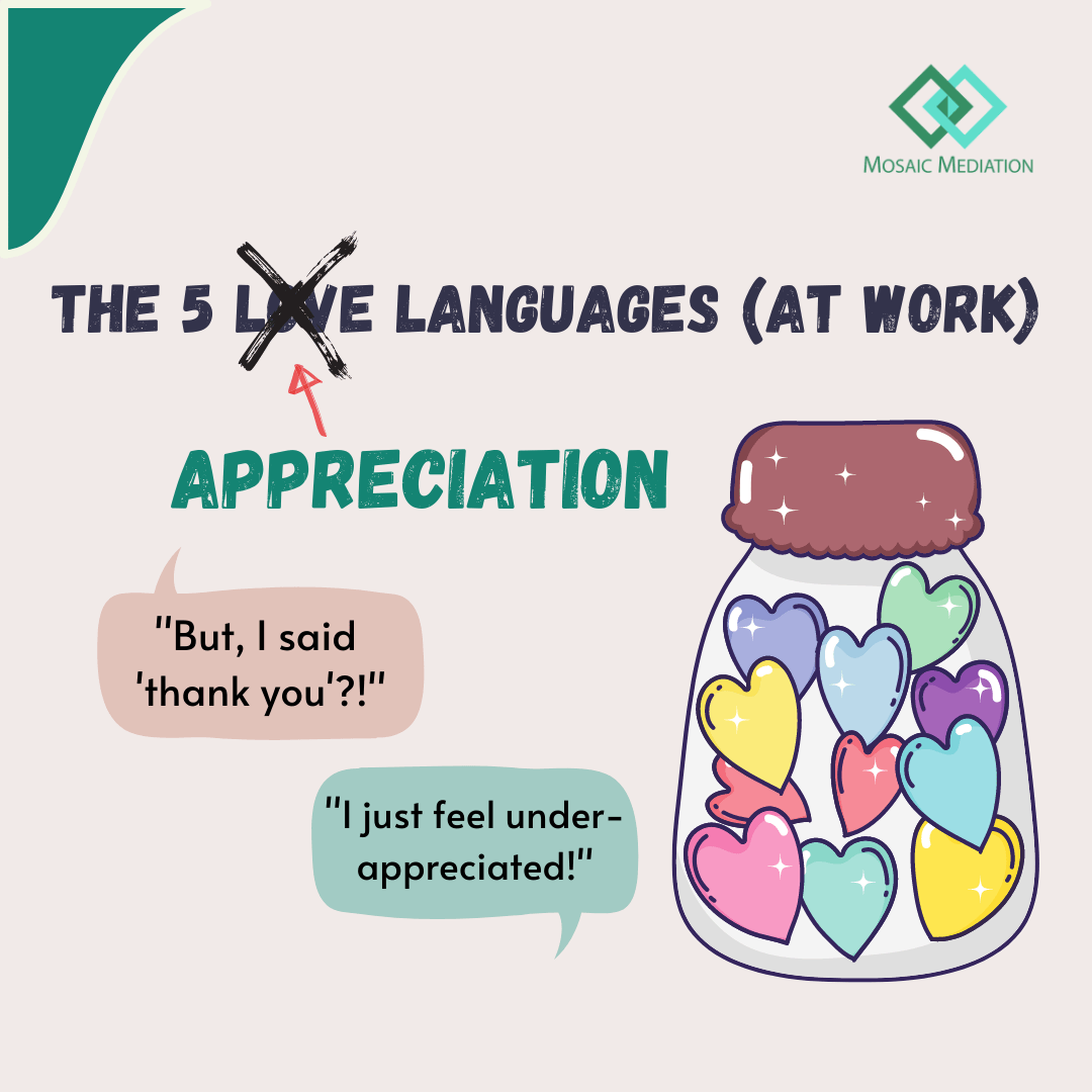 The 5 Appreciation Languages (at work)