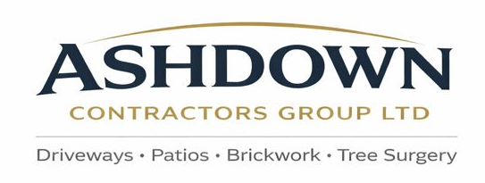 A logo for ashdown driveways surfacing is shown
