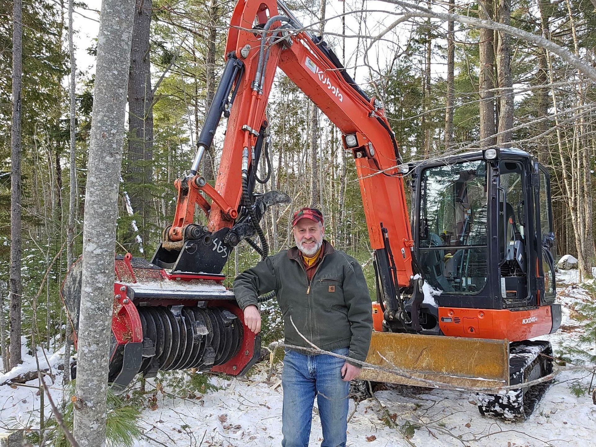 Maine Mulching founder, Mark Beauregard, provides forestry mulching services near you.