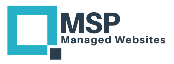 Msp managed websites logo on a white background