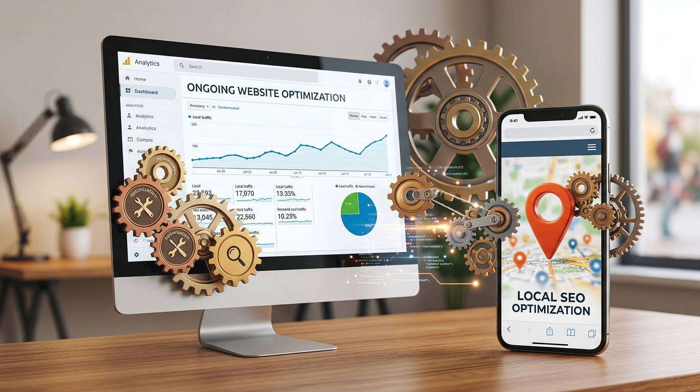 A man and a woman are working in a factory and looking at a tablet.