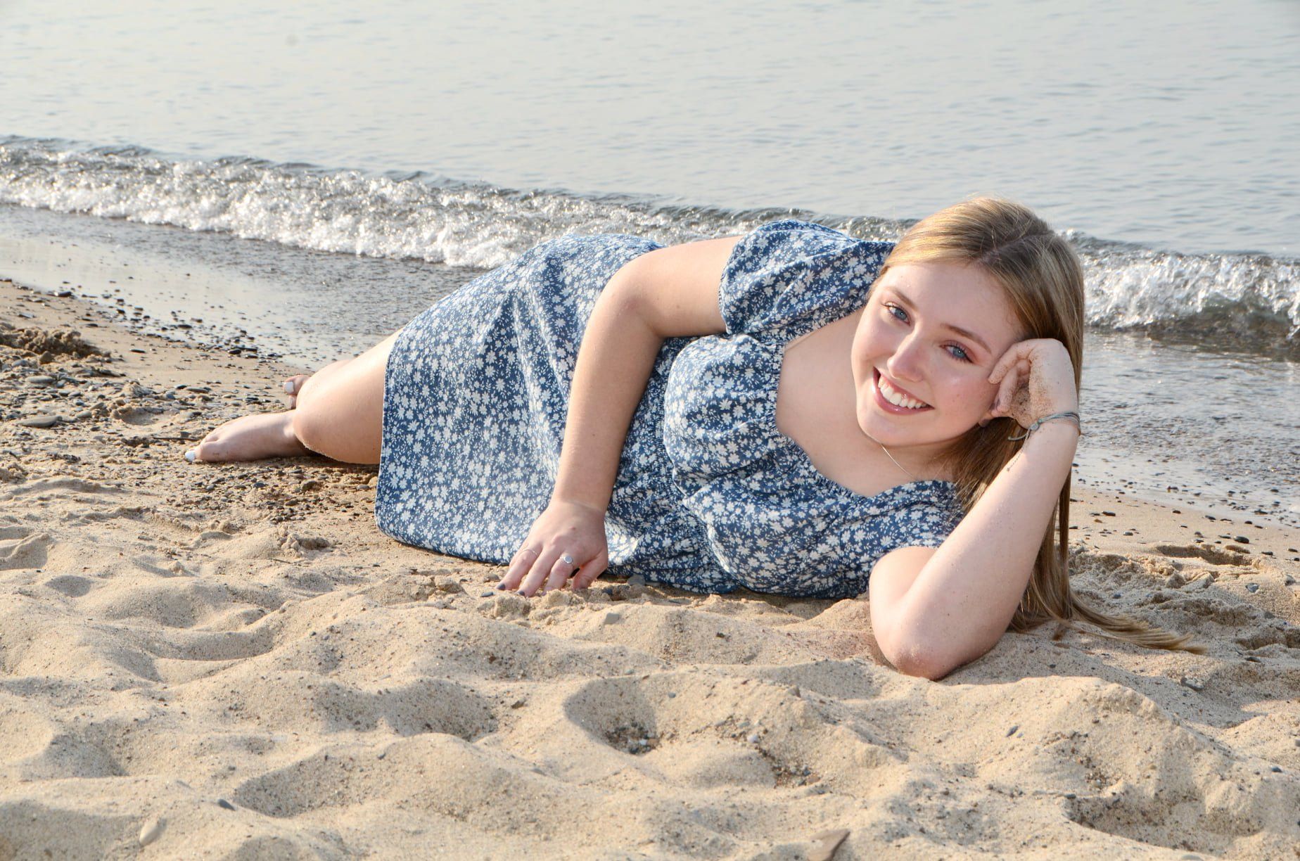 Senior Portraits on Lake Michigan