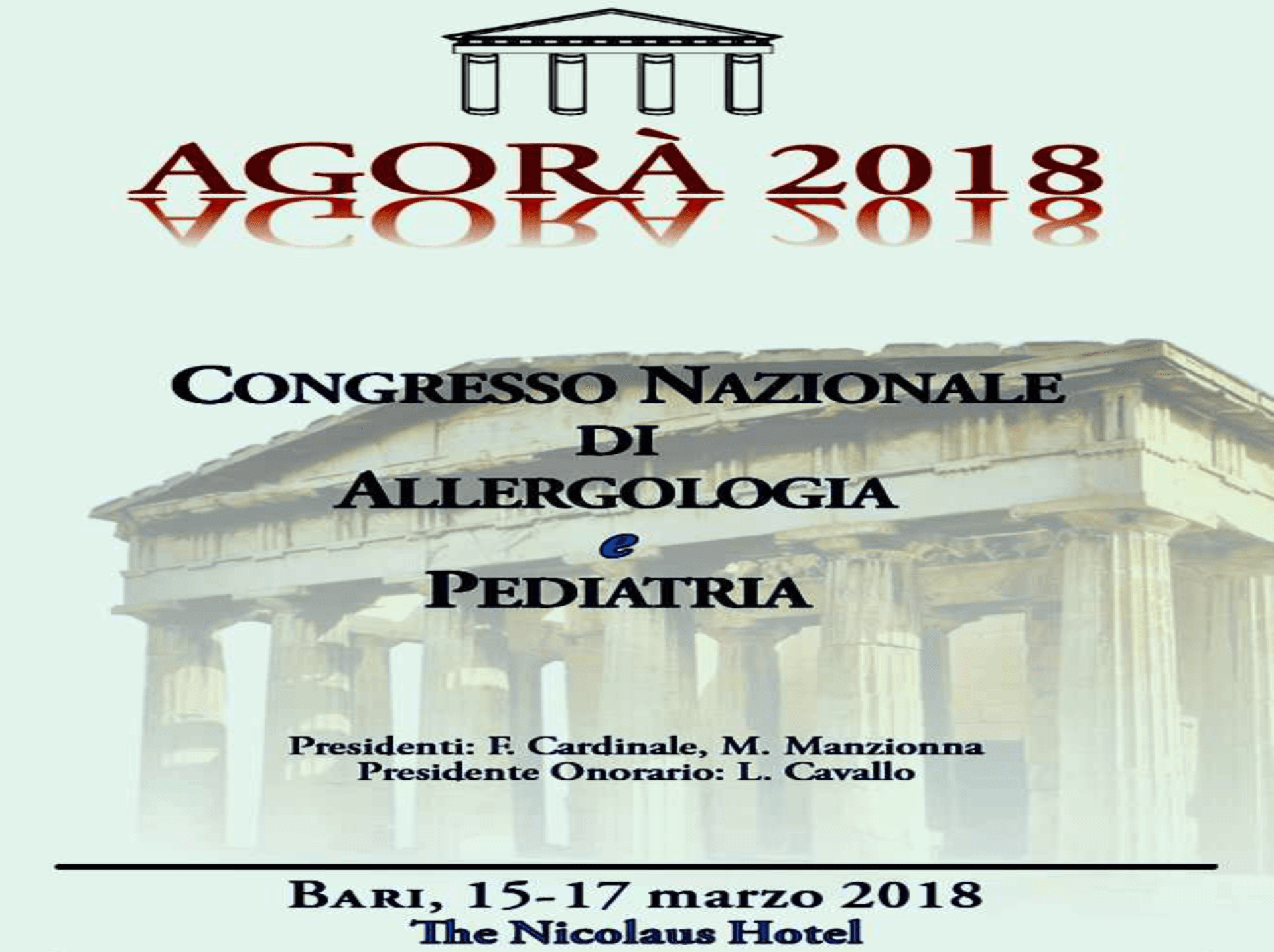 Volantino Congresso nazionale di allergologia e pediatria