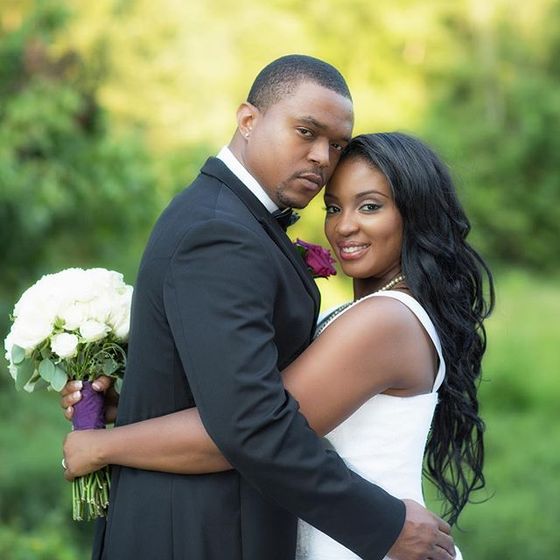 African American couple married at a castle wedding venue in little rock arkansas