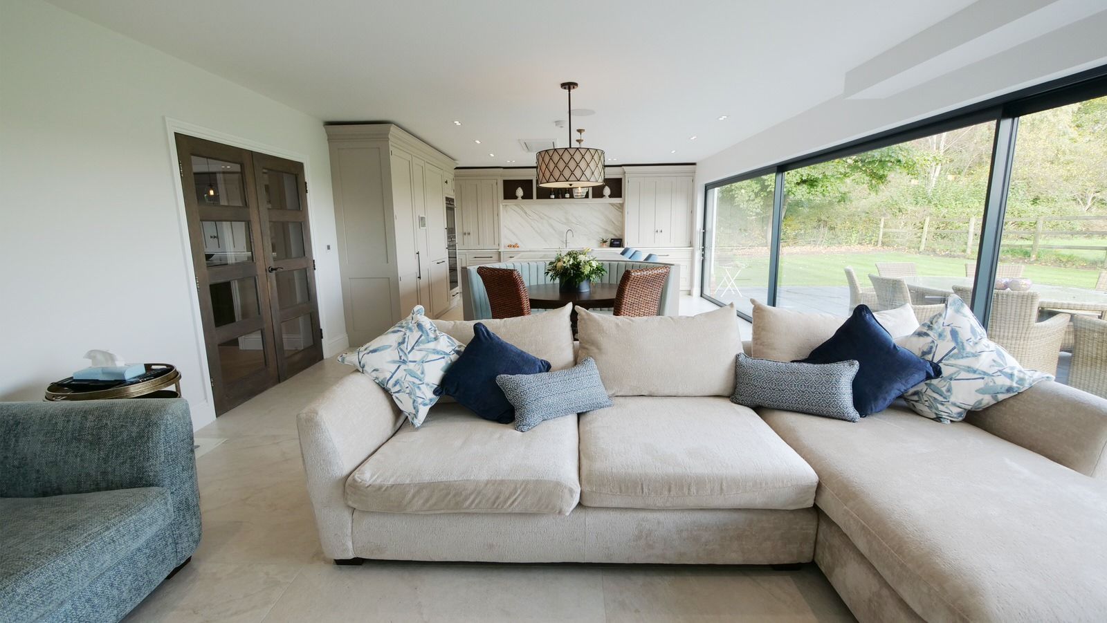 Spacious lliving area in Cheshire new build