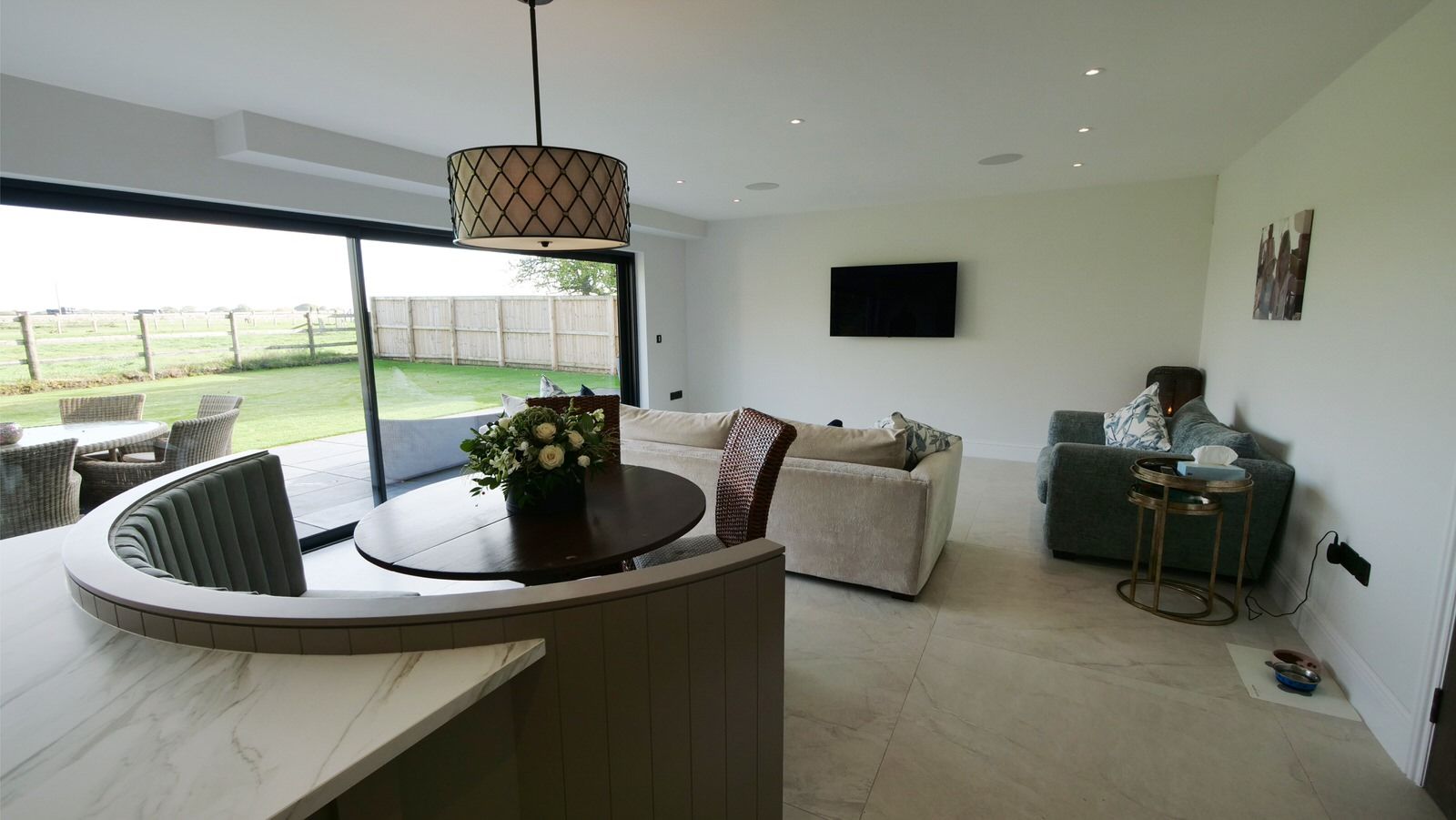Modern living space in Cheshire new build
