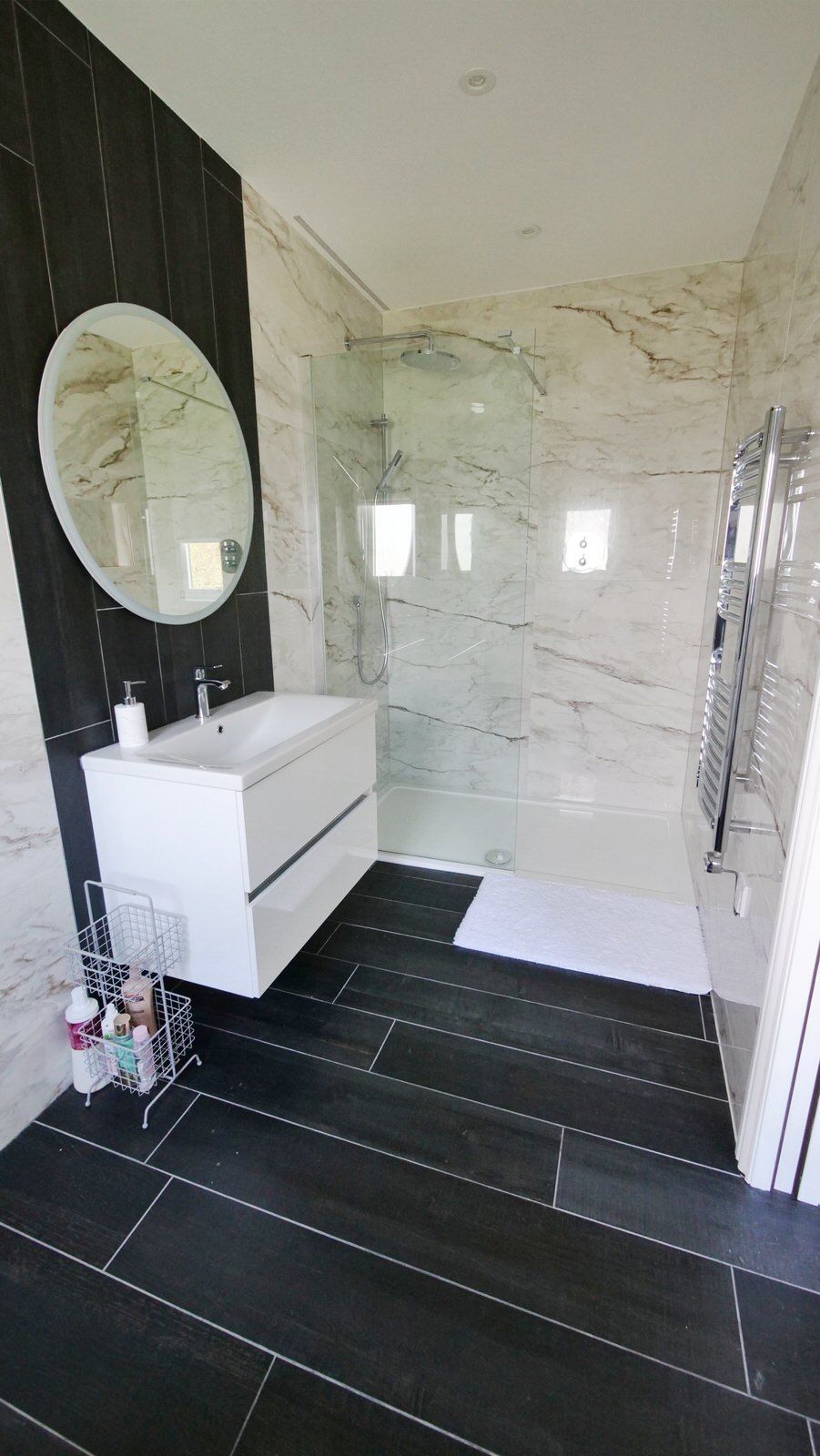 High-specification bathroom in new construction in Cheshire