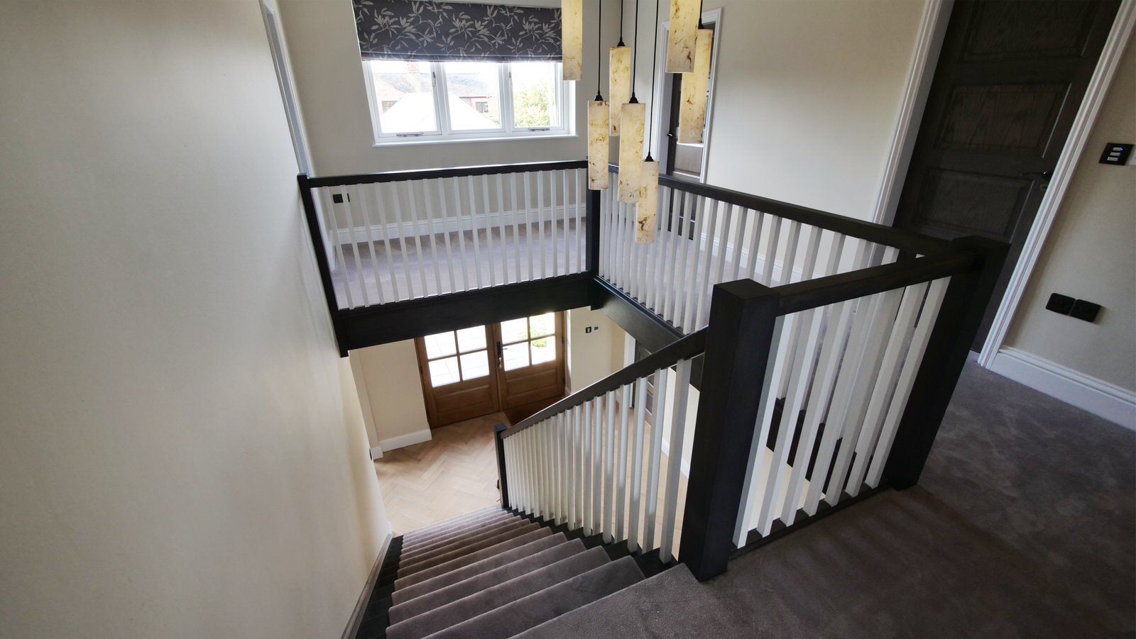 Hallway in recently completed house