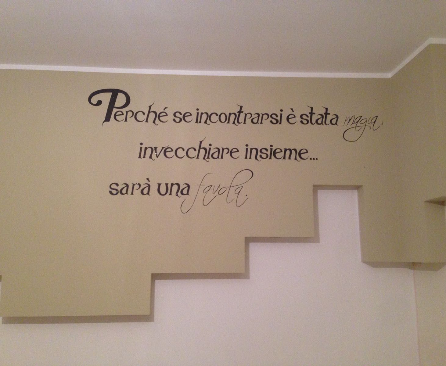 scritta su parete