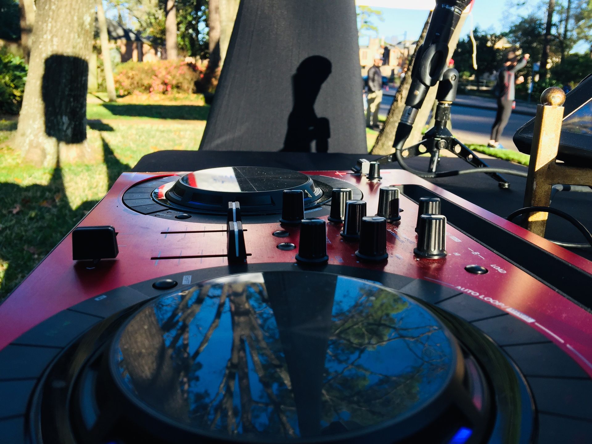 DJ Headset Placed on Top of the DJ panel
