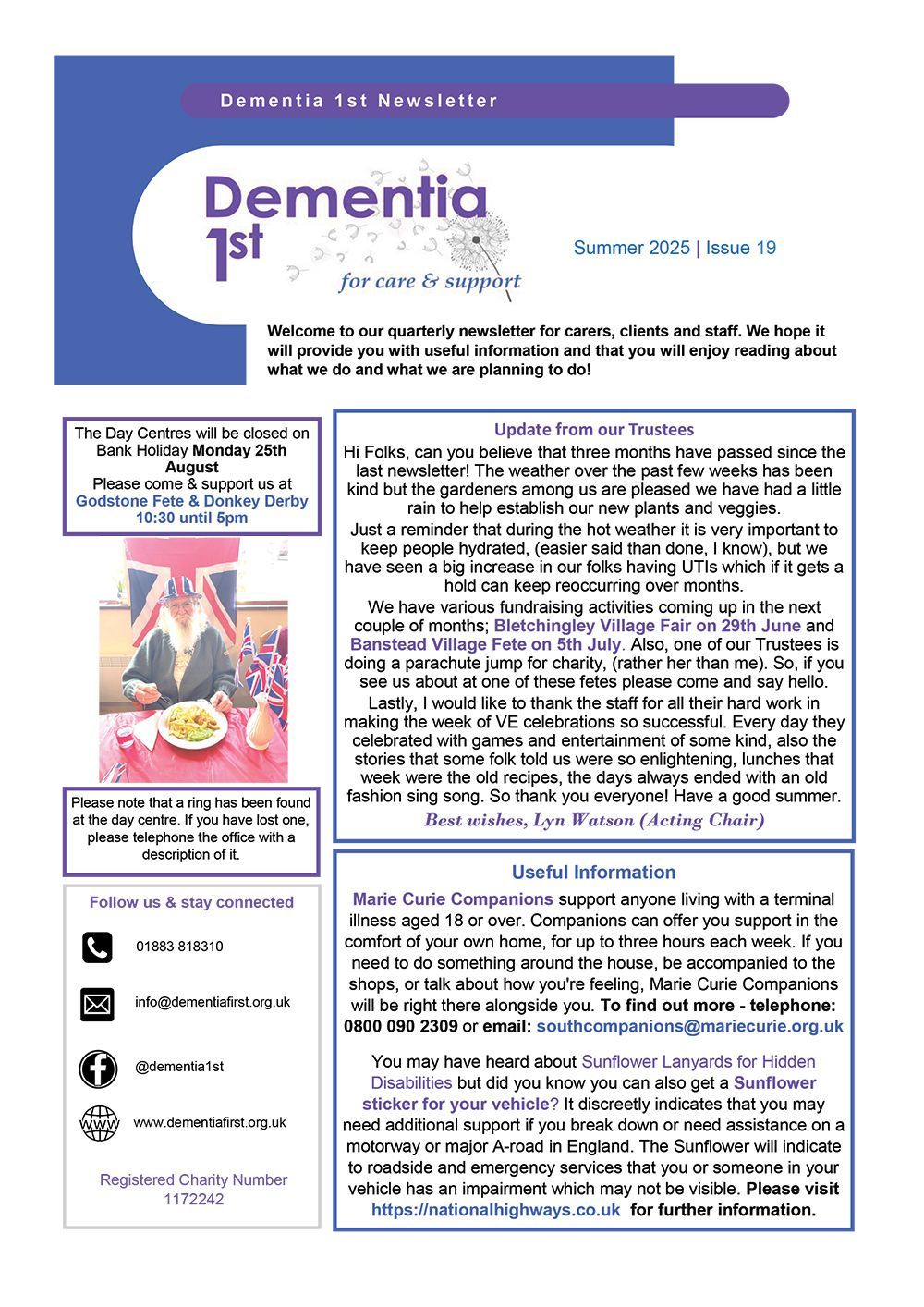 Dementia First Newsletter