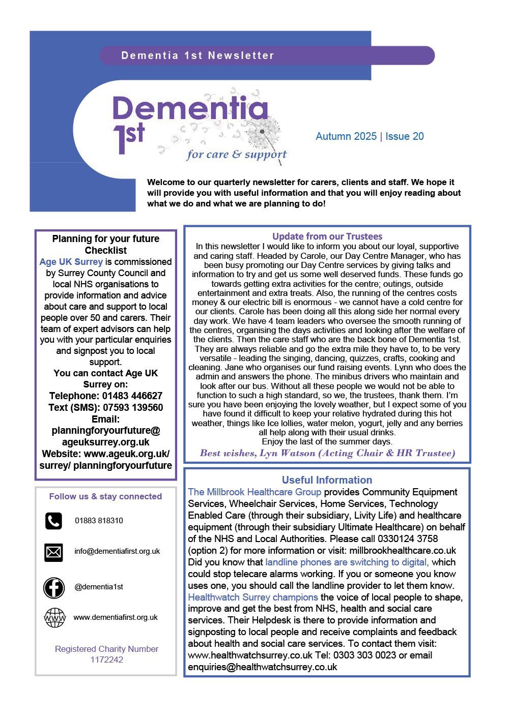 Dementia First Newsletter