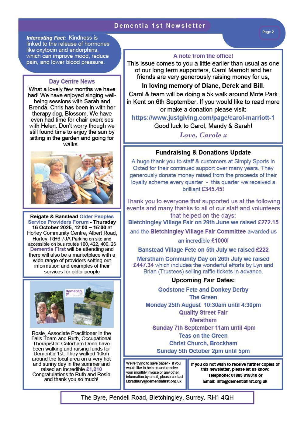 Dementia First Newsletter