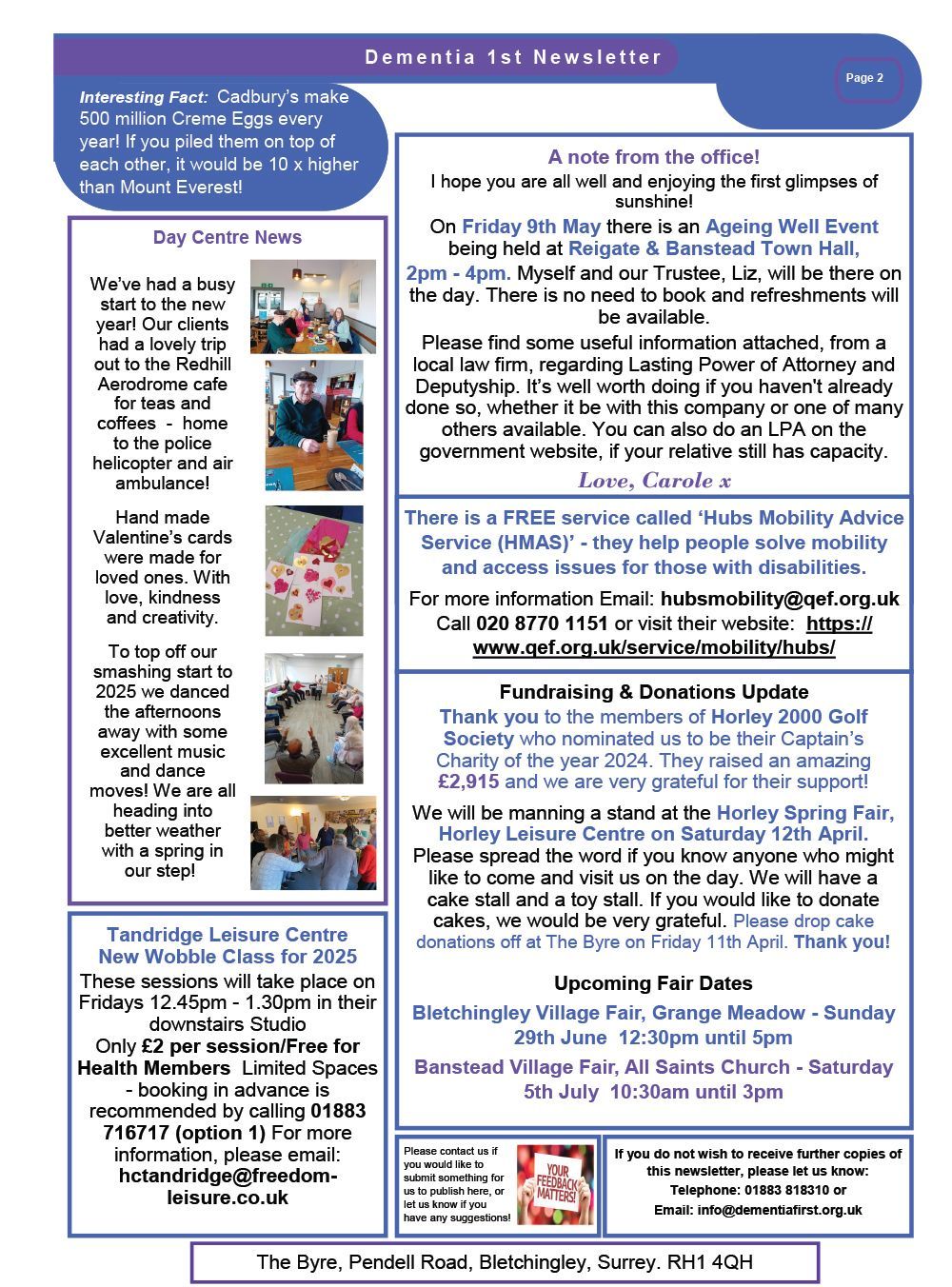 Dementia First Newsletter