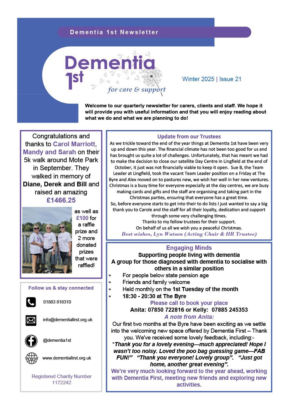 Dementia First Newsletter