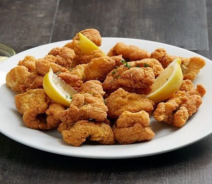 This is it! Fried catfish nuggets dinner