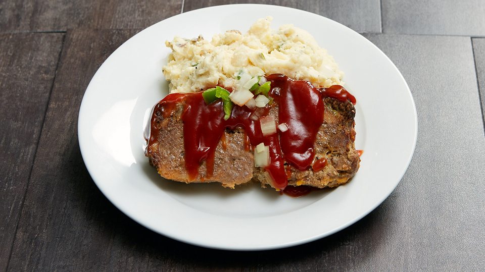 this is it Meatloaf over Mashed Potatos