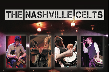 A poster for the nashville celts shows a group of musicians on stage