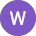Purple circle with a white 