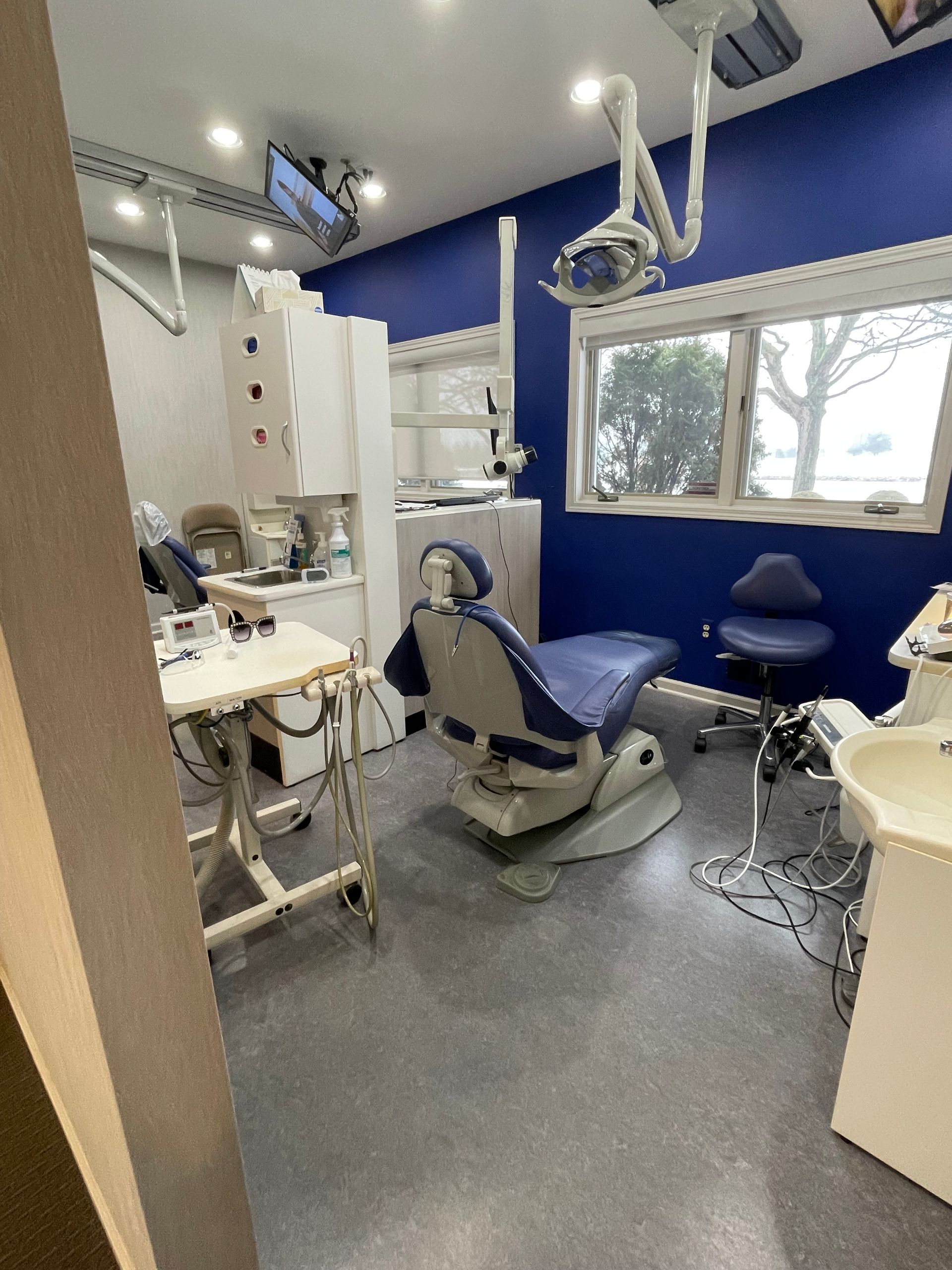 Dental chair and tools