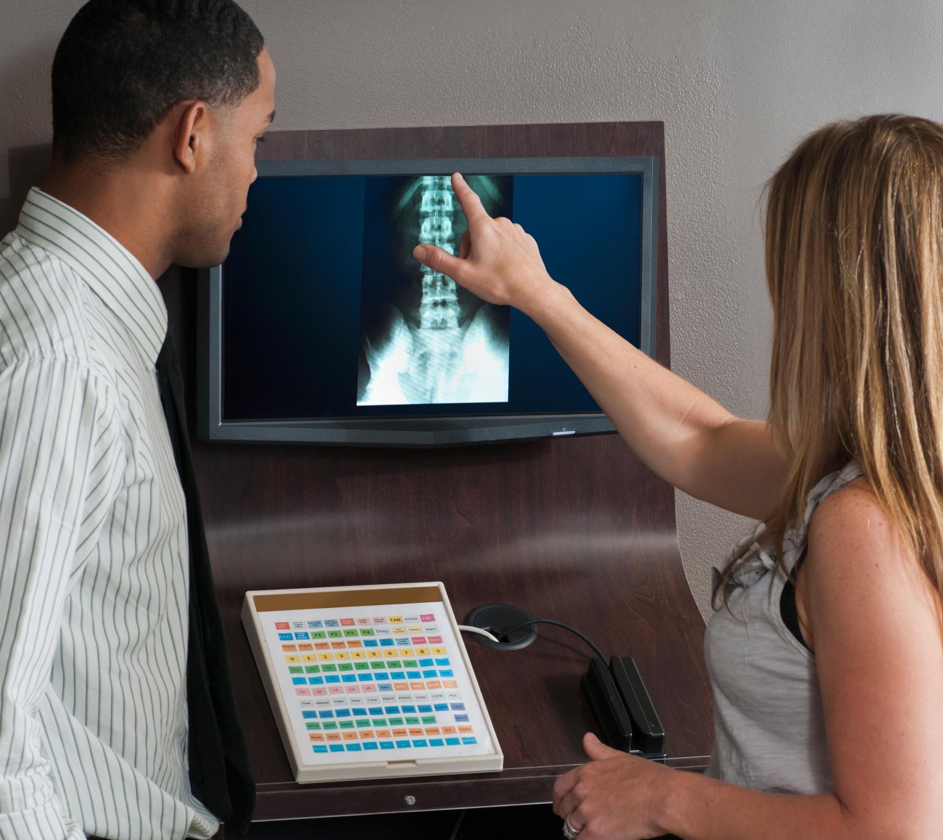 Showing X-Ray To Patient — Etowah, NC — Huskey Chiropractic Center