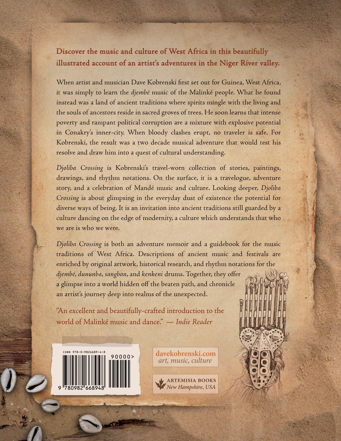 Djoliba Crossing book by Dave Kobrenski, front cover