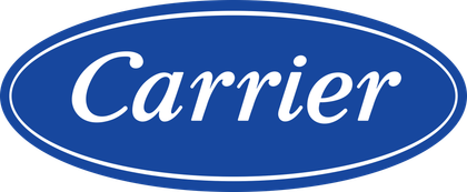 A blue carrier logo on a white background.