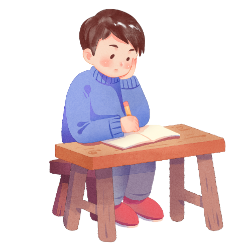 Person in red blazer holding a pen and phone, looking at a miniature house on a desk with documents.