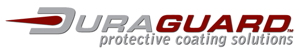 DuraGuard logo with a red streak and grey text on a white background.