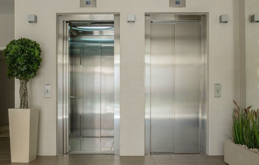 elevator lobby entrance