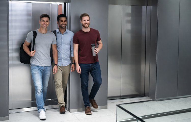 office building elevator traffic analysis