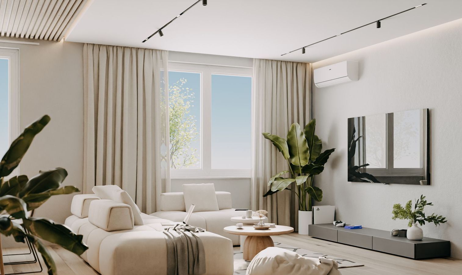 A Close Up of a White Curtain With a Light Behind It — Tully Blinds in Tully, QLD