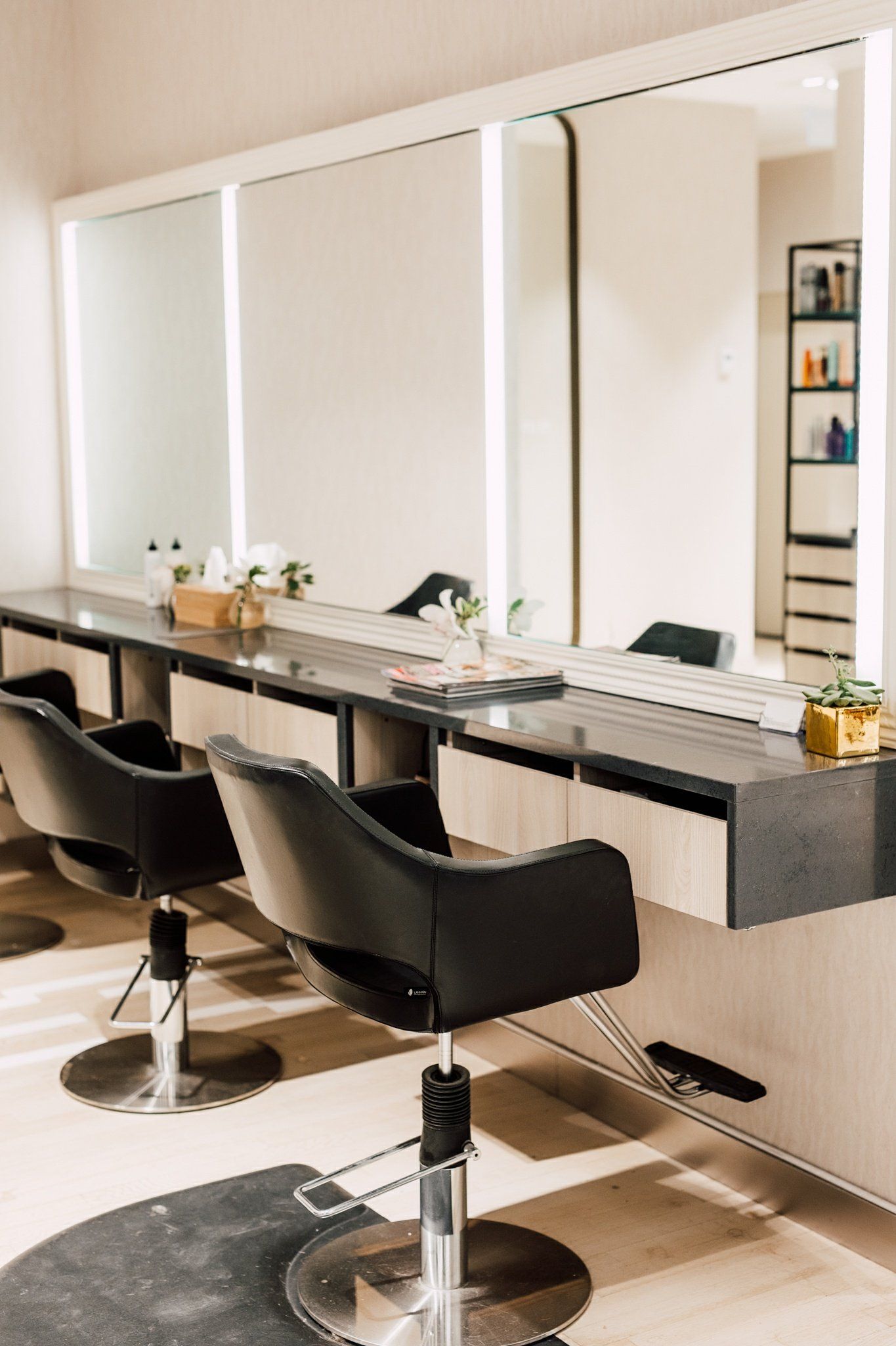 interior of their salon