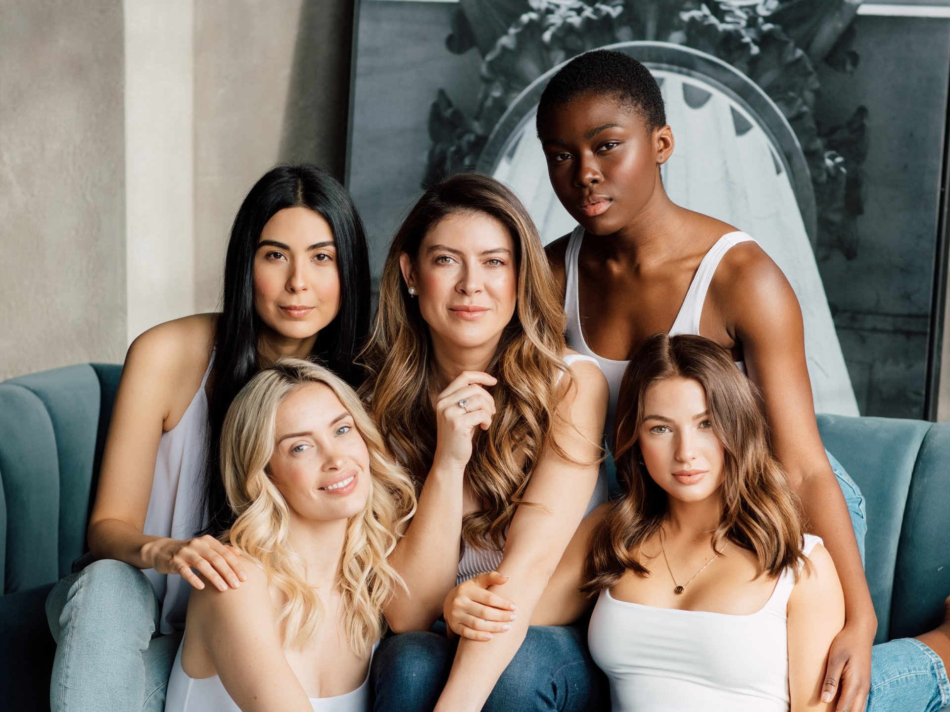 Victoria Radford and her professional hair stylists