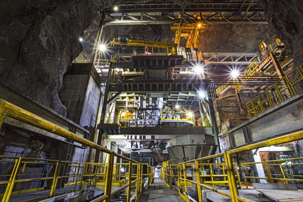 Inside a Mine Shaft, Industrial Equipment is Illuminated by Bright Lights — Wards Group QLD In Kingaroy, QLD