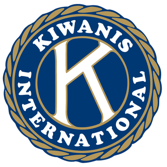 A blue and gold logo for kiwanis international