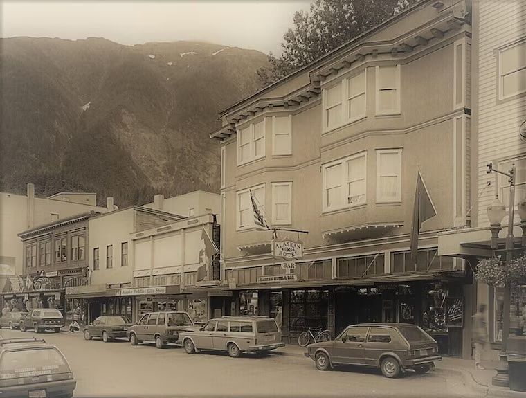 The Alaskan Hotel and Bar in the early 1980s